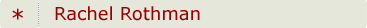Rachel Rothman tab/bar